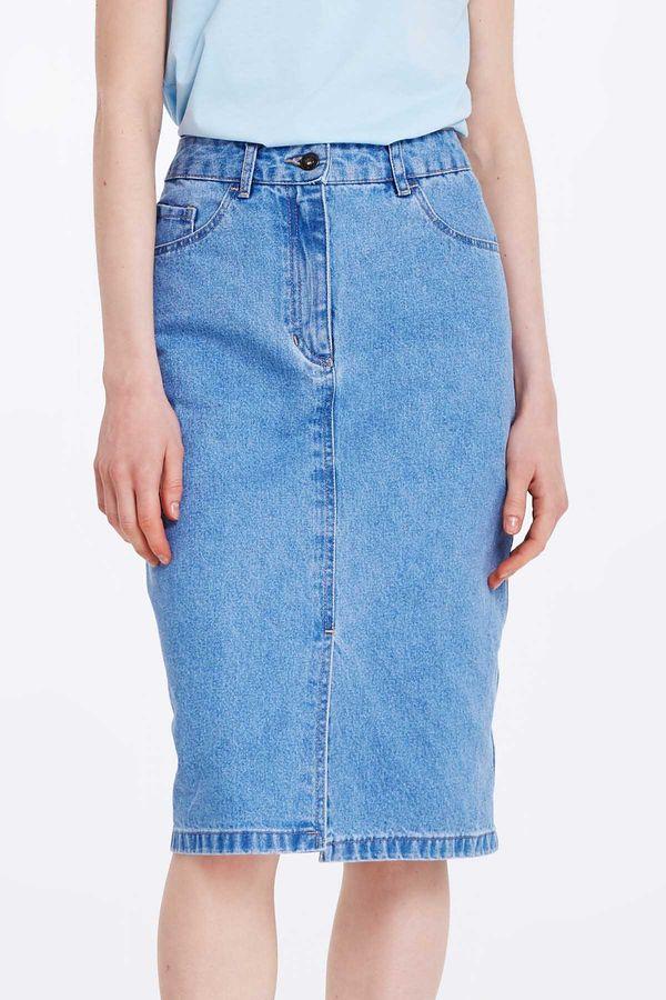 джинсовая юбка-карандаш
