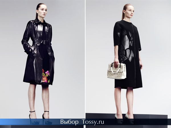 Черные женские пальто от Bottega Veneta