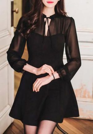 фото в чёрном платье